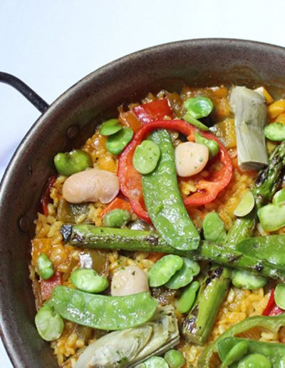 Paella de verduras